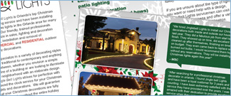 Jingle Bell Lights trifold brochure